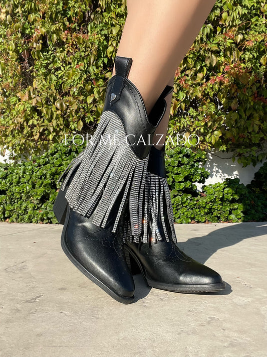 1007. Botin vaquero fleco birllos