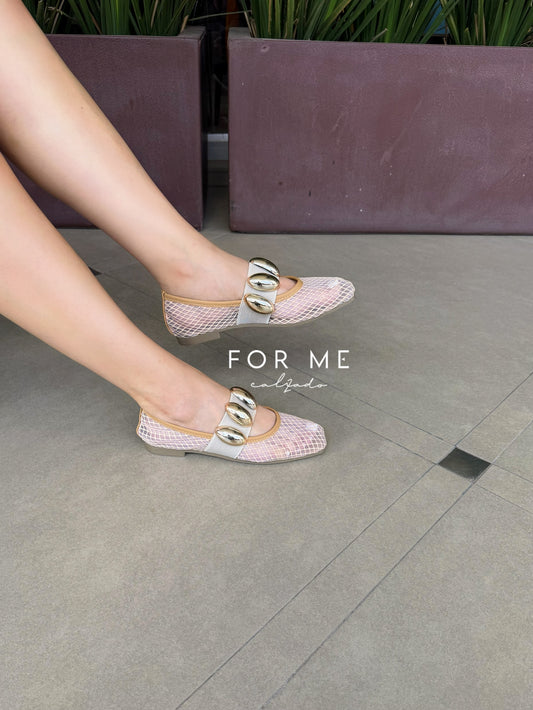 920 Zapatito de red bolitas