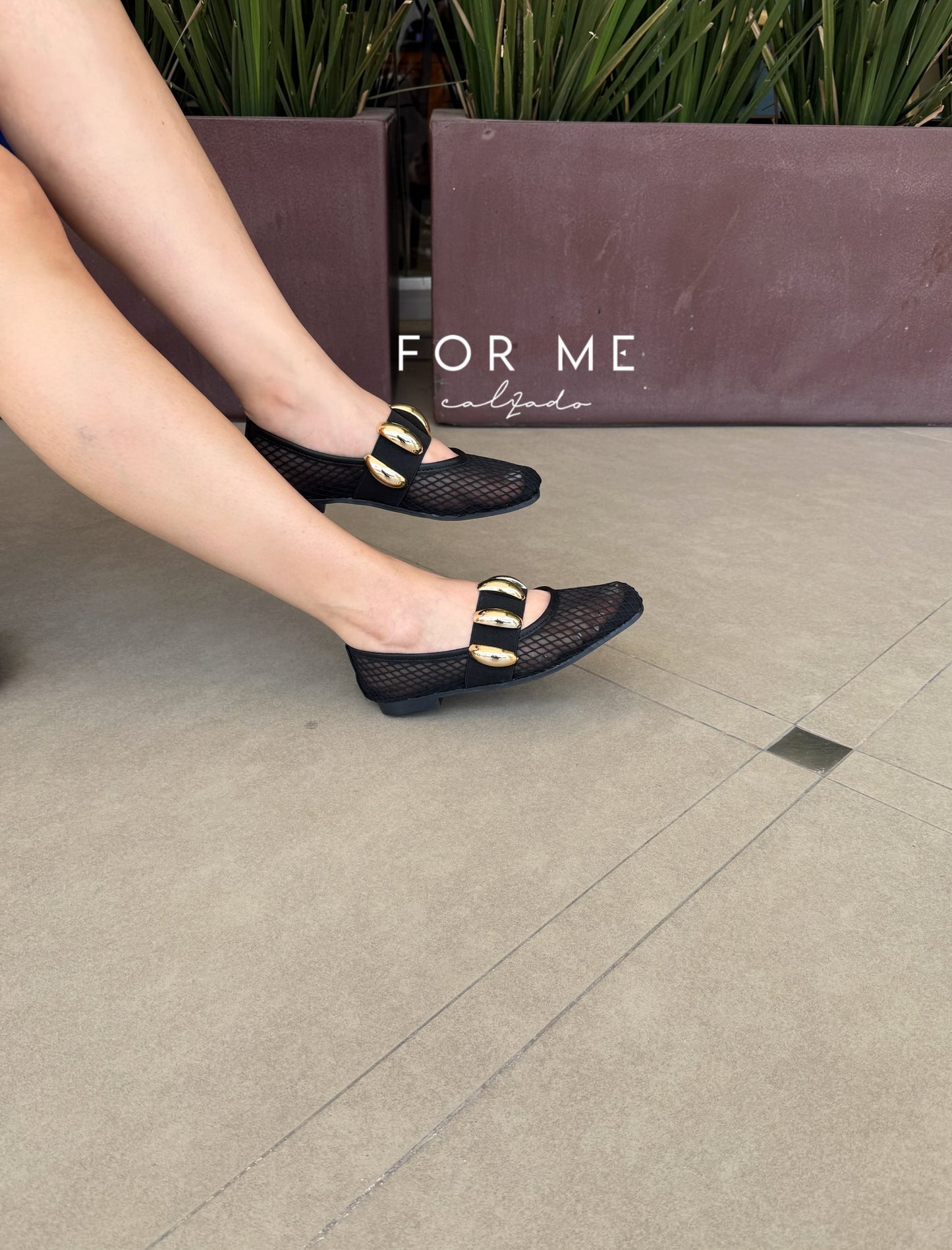 920 Zapatito de red bolitas